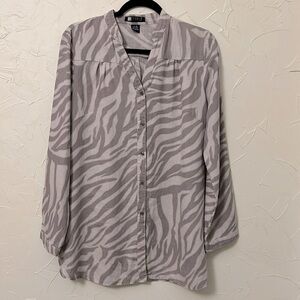 Linen Top by Carol Little, Animal Print